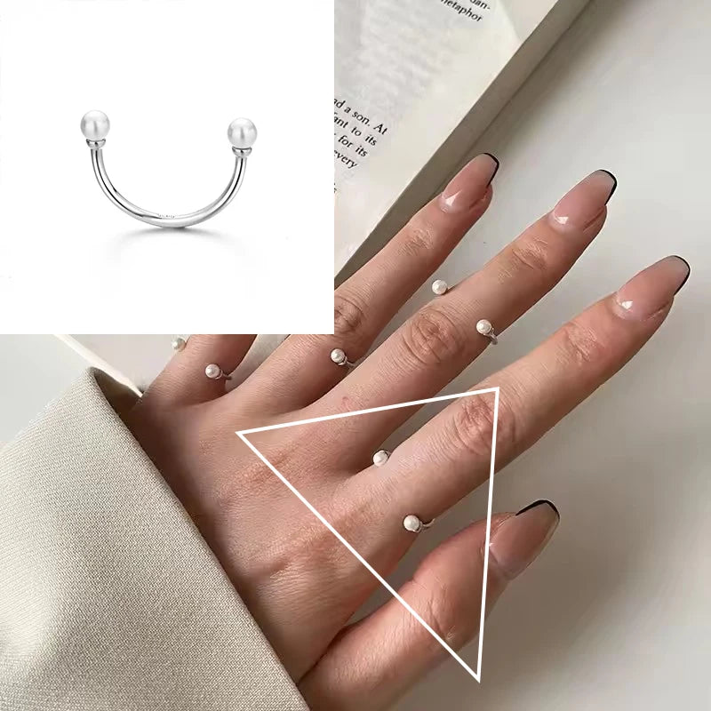 Sterling Silver Pearl Ring