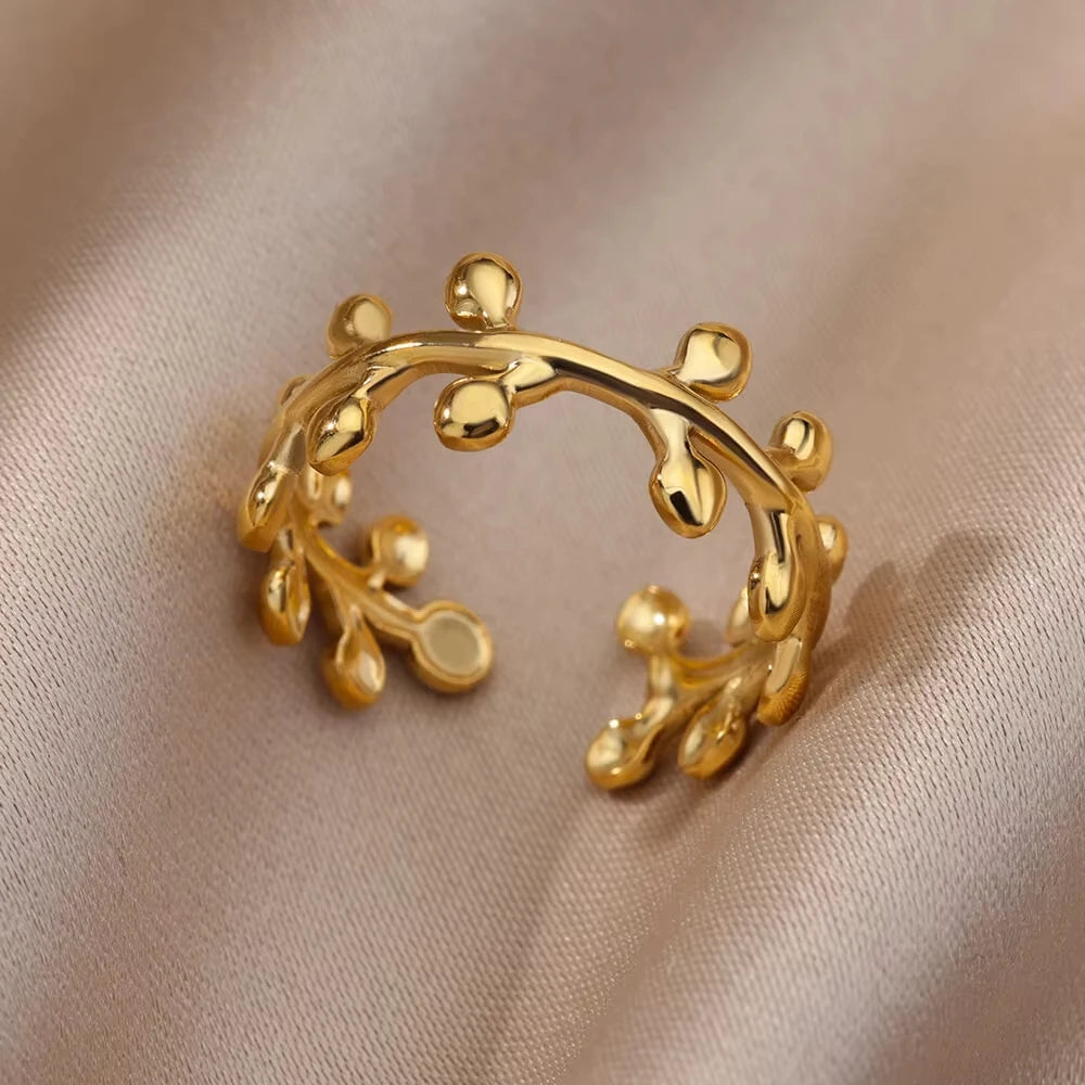 Golden Evil Eye Zircon Ring