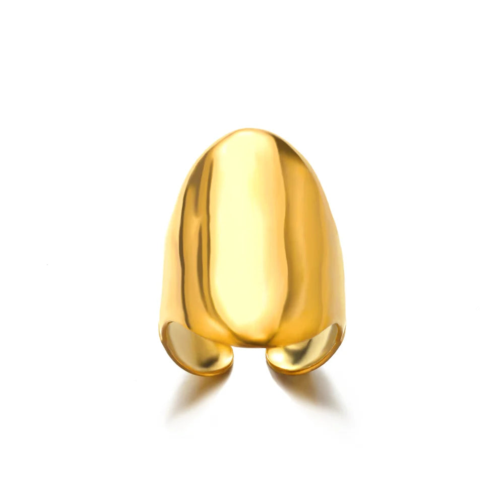 Golden Geometry Open Ring