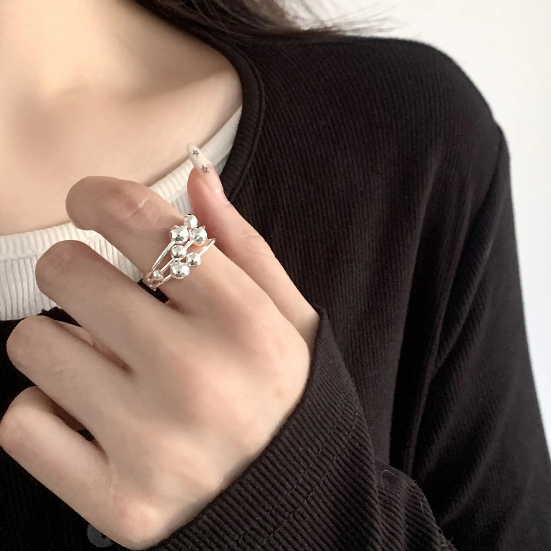 Sterling Silver Pearl Ring