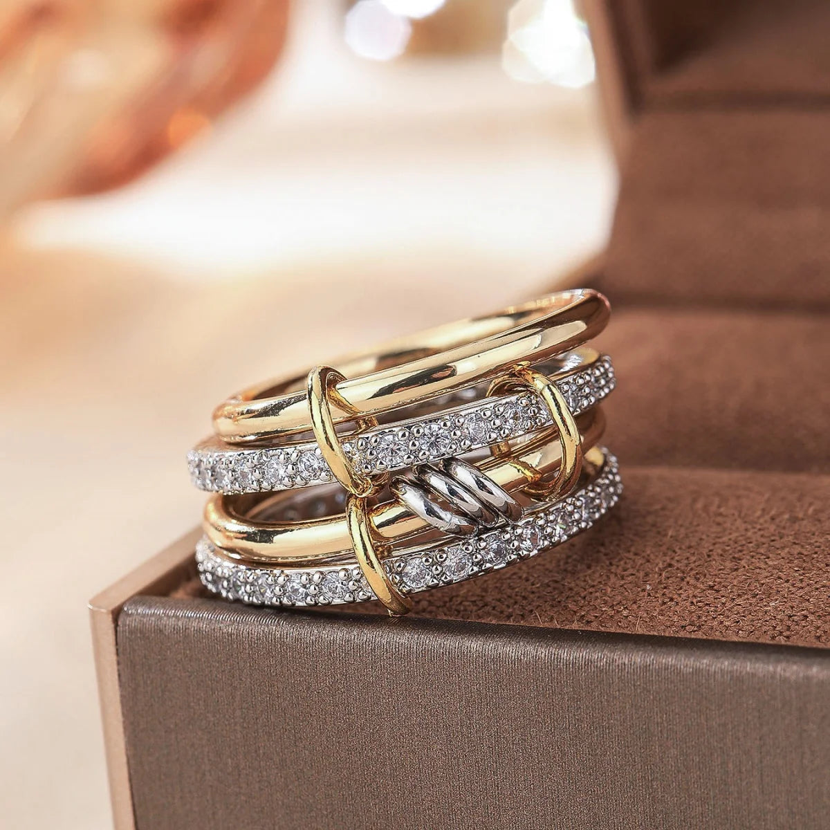 Dual Tone Stack Ring
