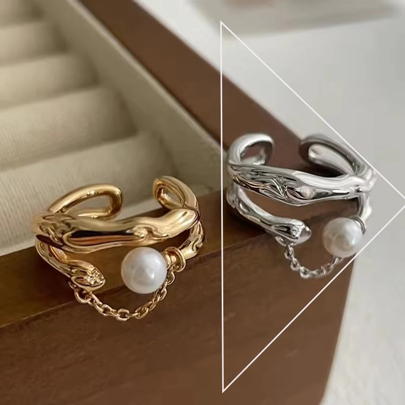 Sterling Silver Pearl Ring