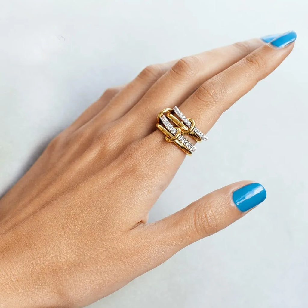 Dual Tone Stack Ring