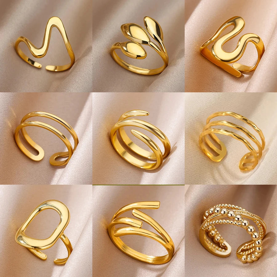 Golden Geometry Ring