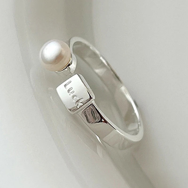 Sterling Silver Pearl Ring