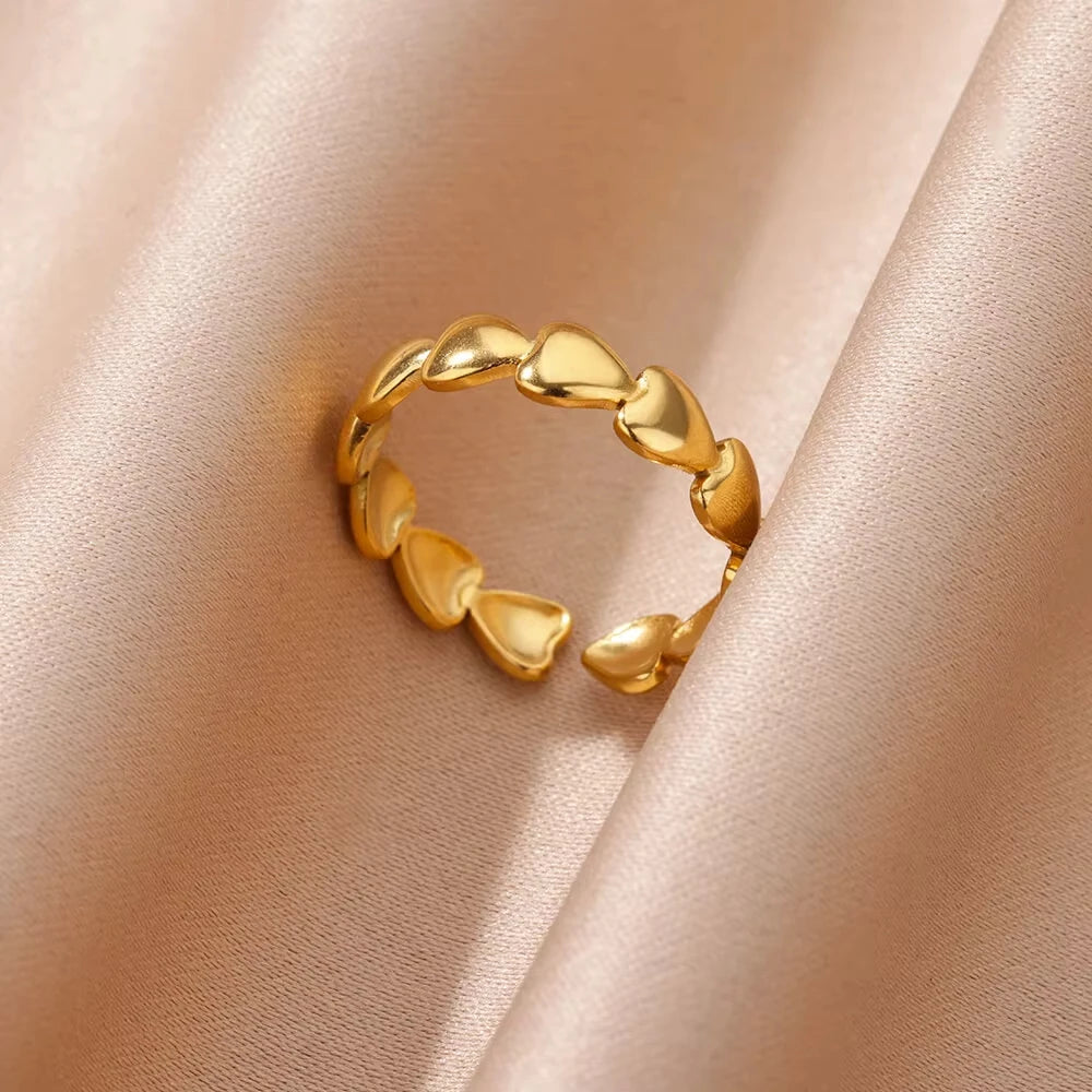 Golden Evil Eye Zircon Ring