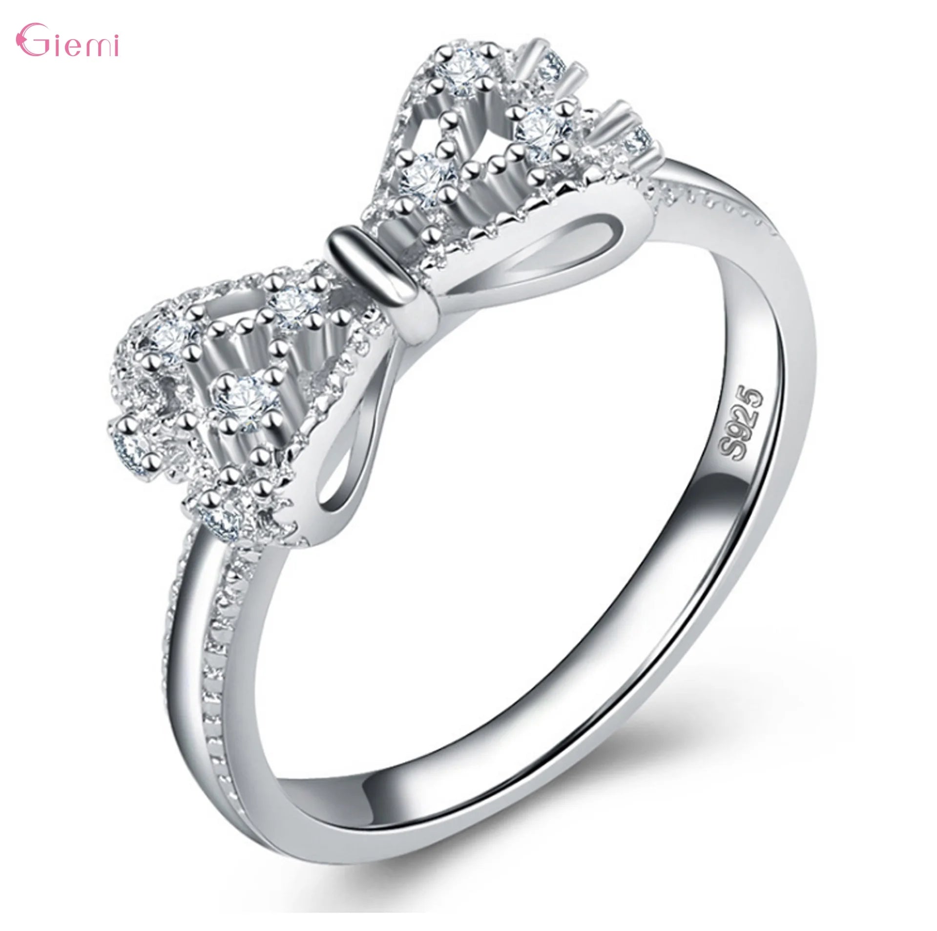 925 Sterling Silver Bow Ring