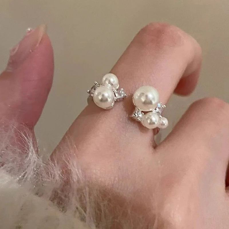 Sterling Silver Pearl Ring
