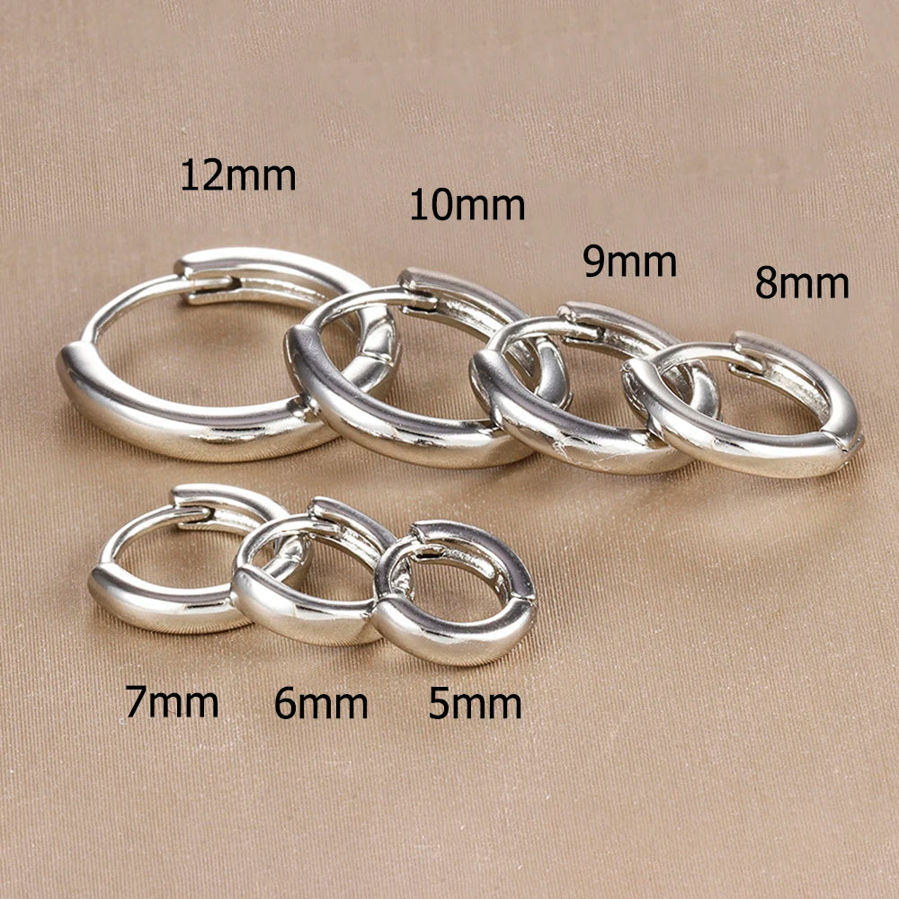 Crystal Zirconia Huggie Earrings