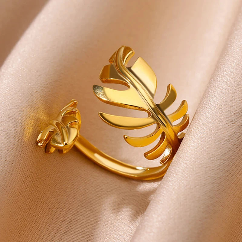 Golden Geometry Open Ring