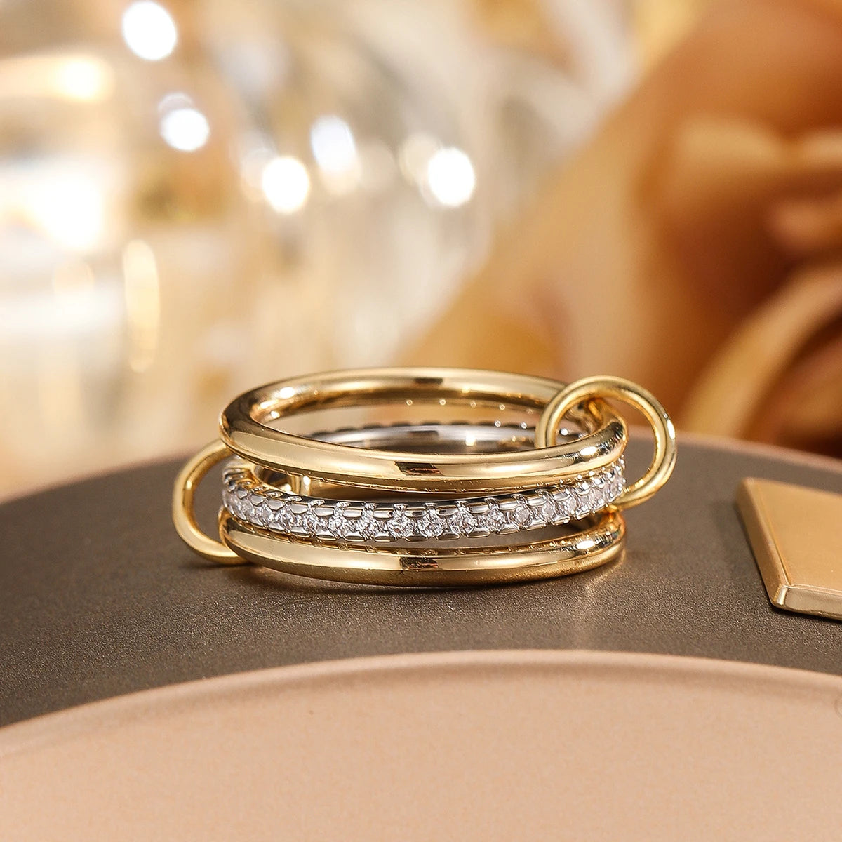 Dual Tone Stack Ring