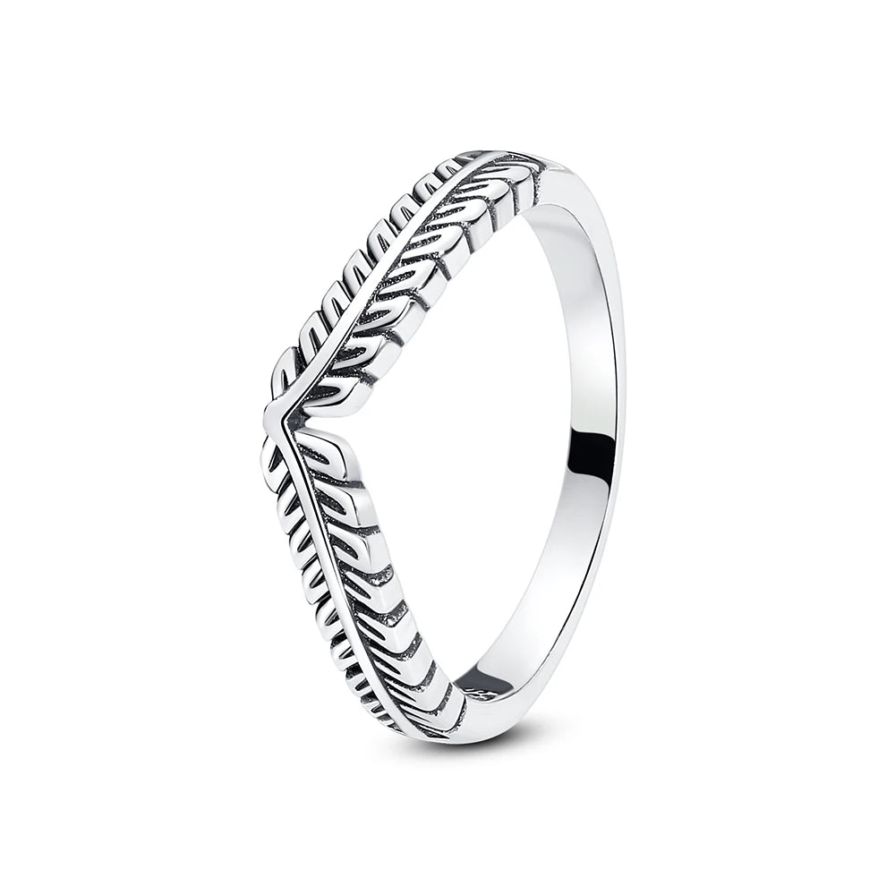 925 Sterling Silver Pavé Heart Ring