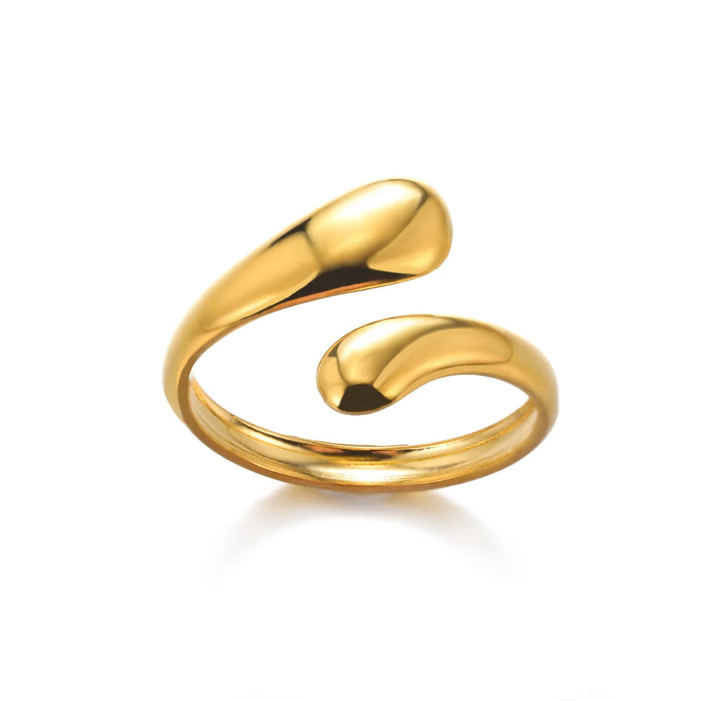 Golden Geometry Open Ring
