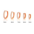 Crystal Zirconia Huggie Earrings