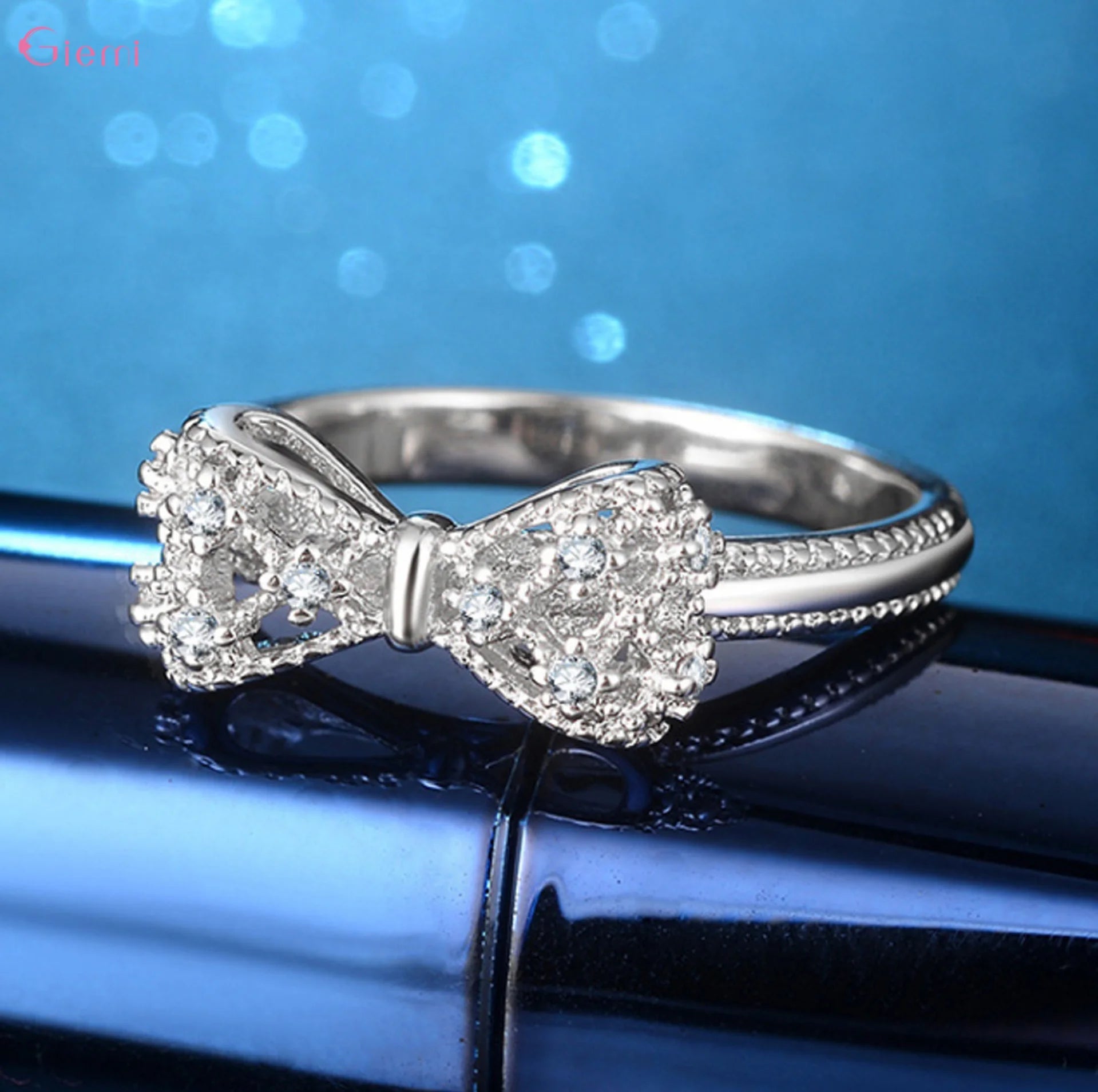 925 Sterling Silver Bow Ring