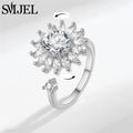 Crystal Bloom Spinner Ring