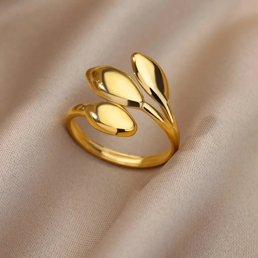 Golden Geometry Open Ring