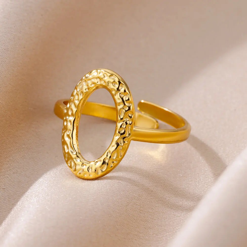 Golden Geometry Ring