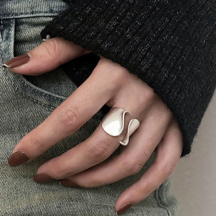 925 Sterling Silberring für Damen – Minimalistischer Offener Ring