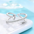 Golden Zircon Adjustable Ring
