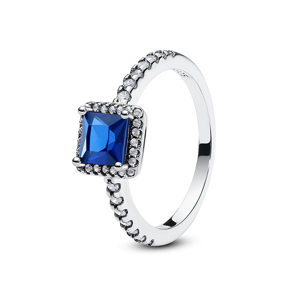 925 Sterling Silver Pavé Heart Ring