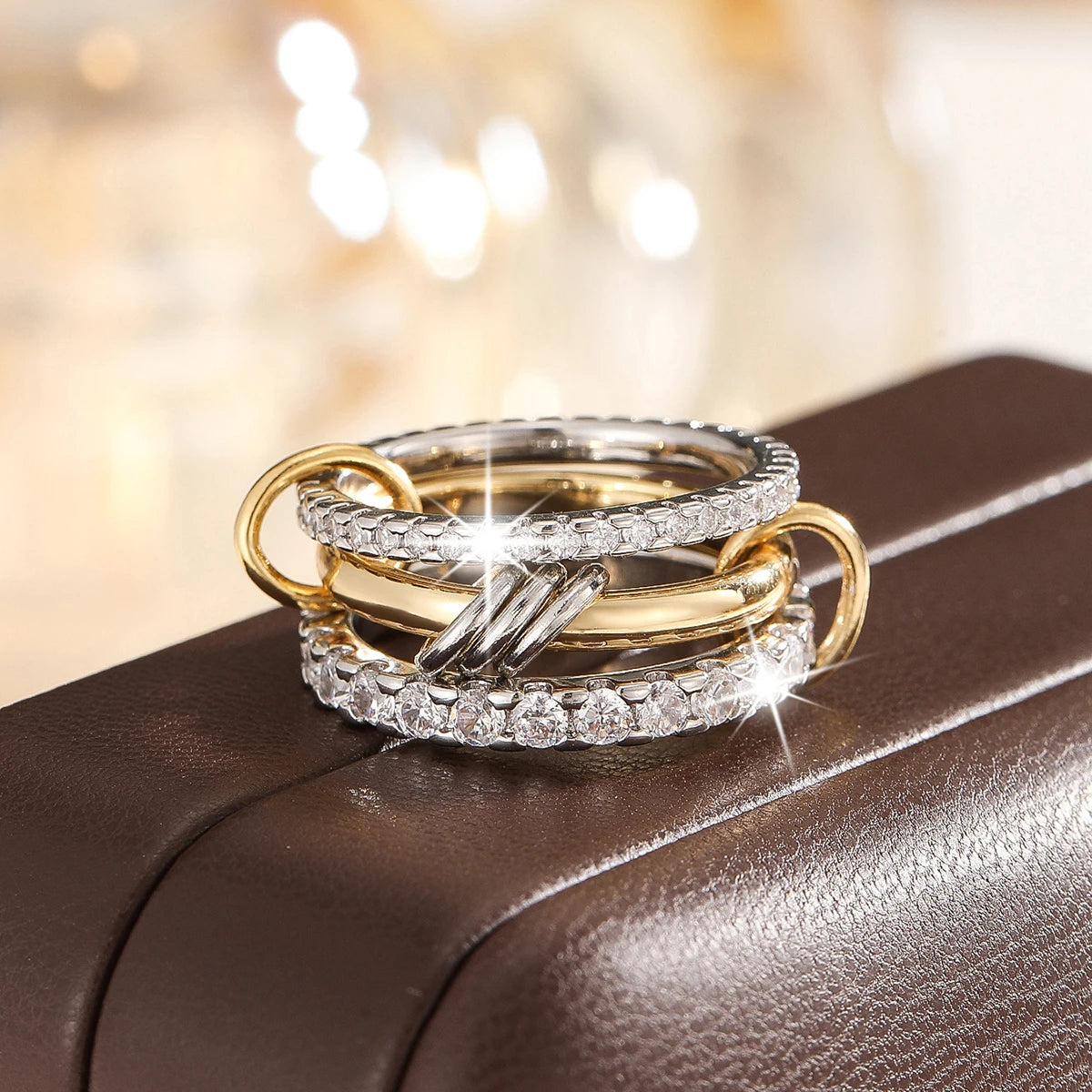 Dual Tone Stack Ring