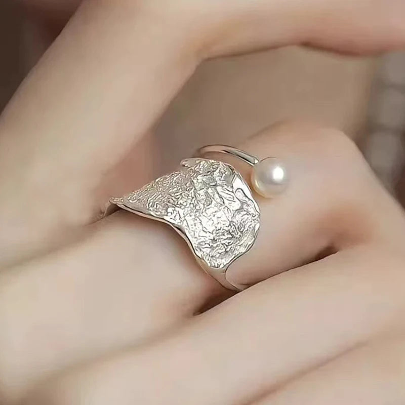 Sterling Silver Pearl Ring
