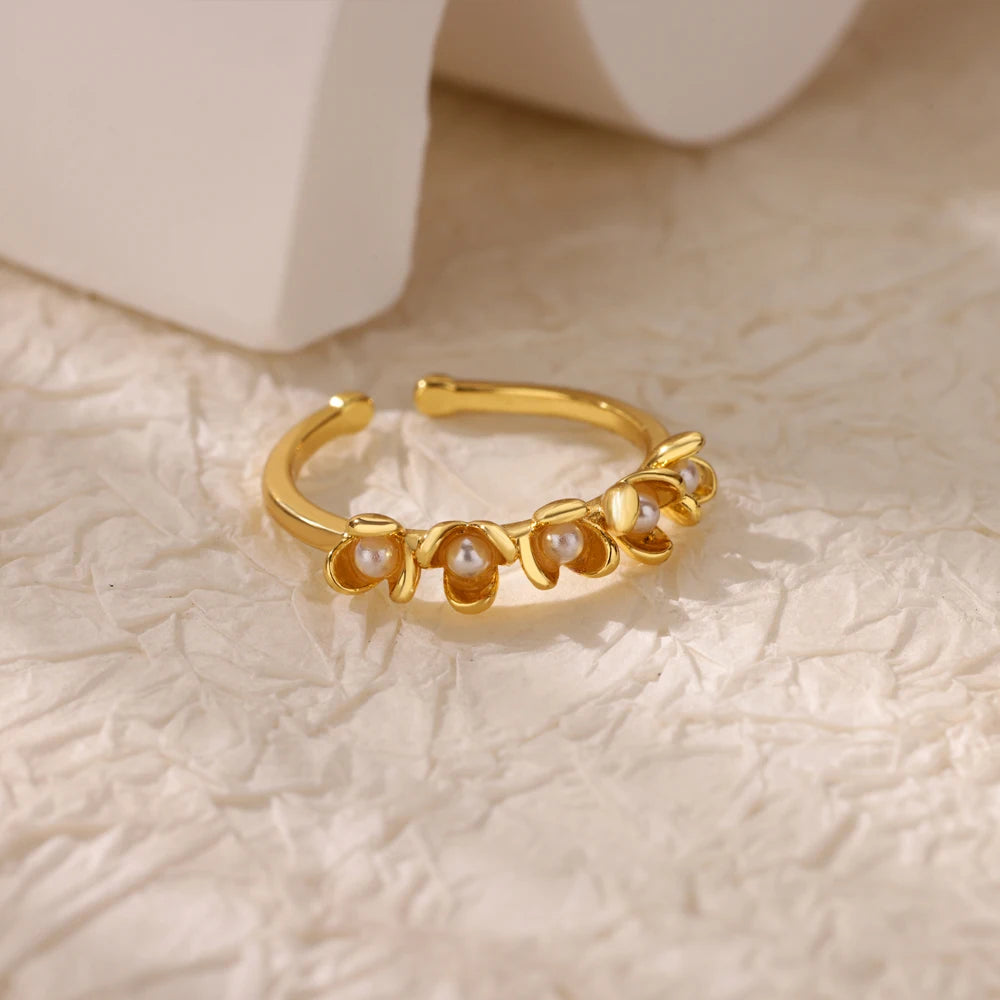 Golden Evil Eye Zircon Ring