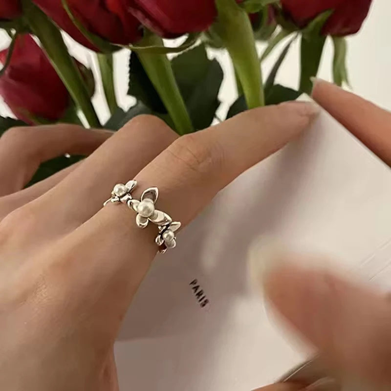 Sterling Silver Pearl Ring