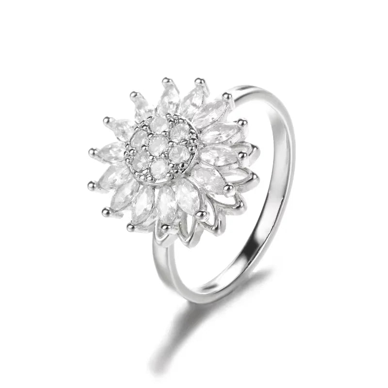 Sunflower Spinner Ring