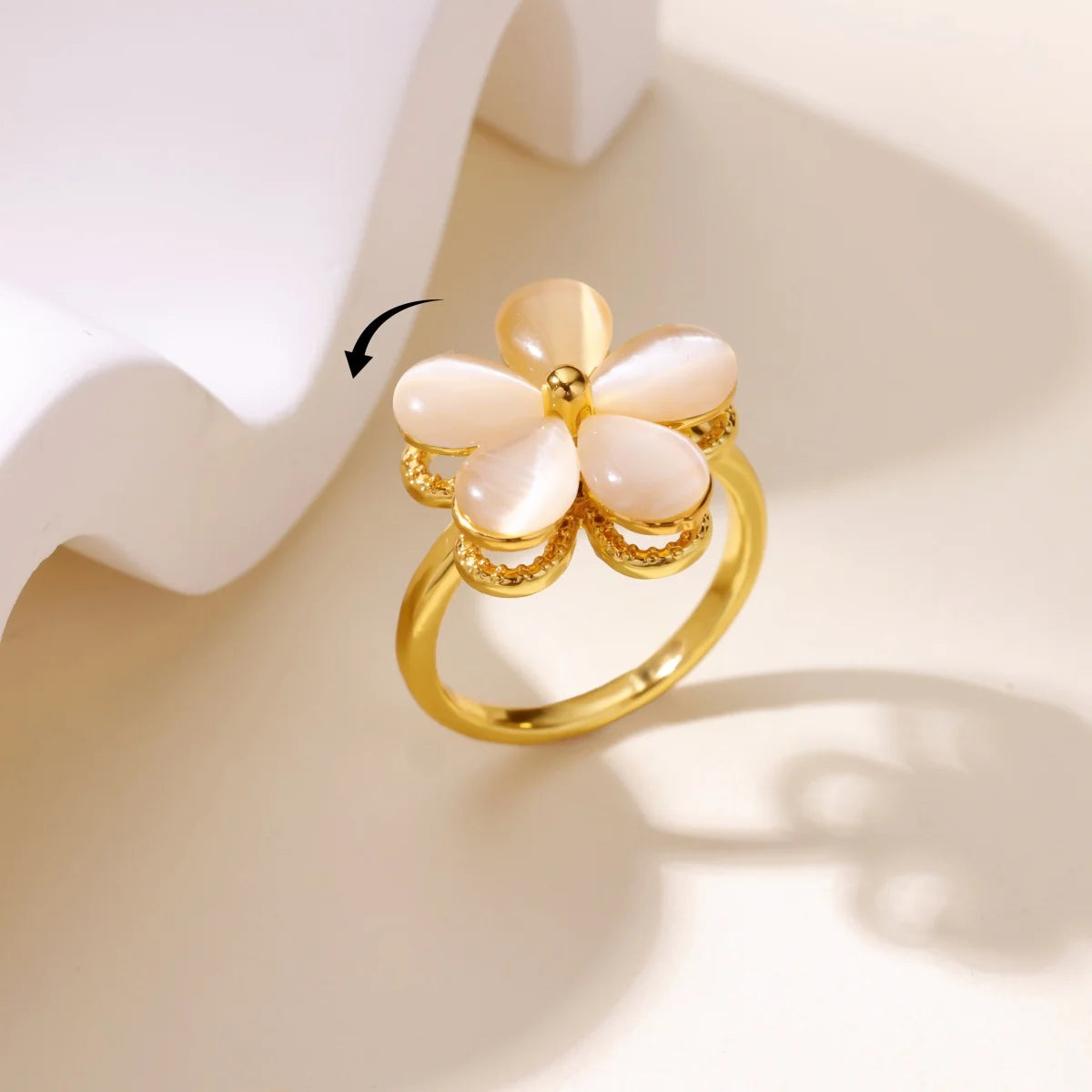 Sunflower Spinner Ring
