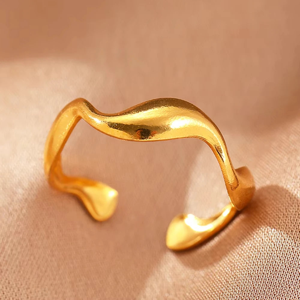 Golden Evil Eye Zircon Ring