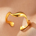 Golden Evil Eye Zircon Ring