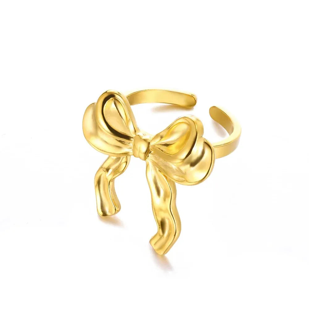 Golden Butterfly Open Ring