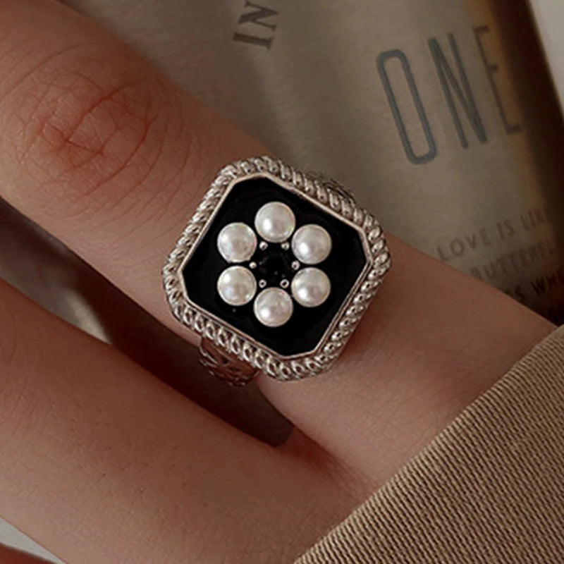 Sterling Silver Pearl Ring