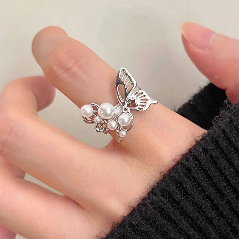 Sterling Silver Pearl Ring