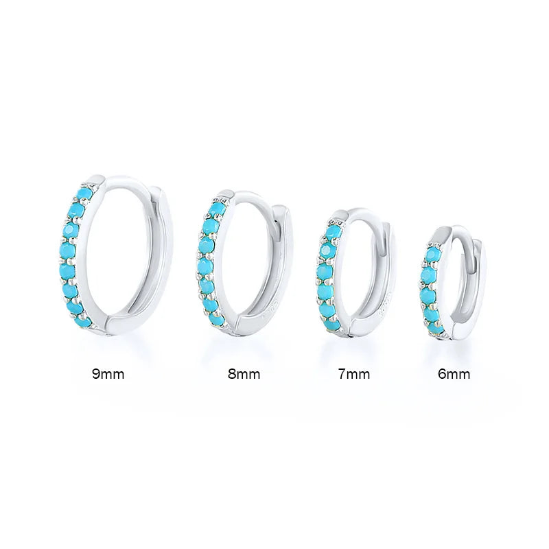 Crystal Zirconia Huggie Earrings