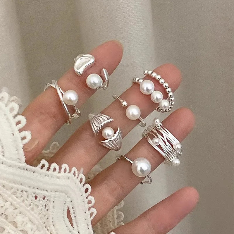 Sterling Silver Pearl Ring