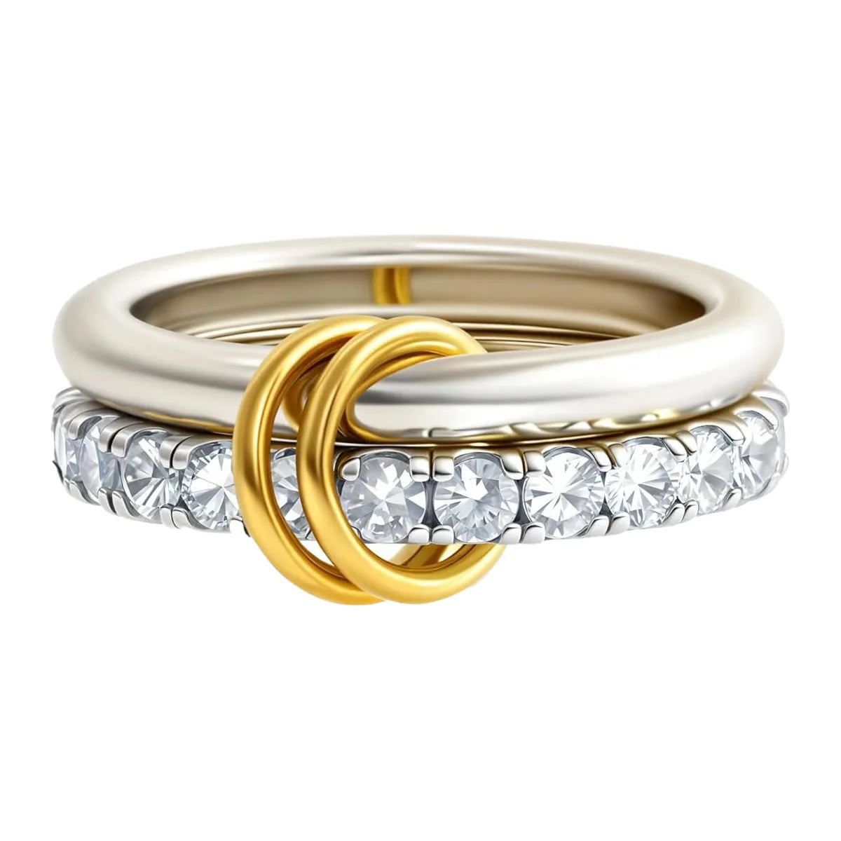 Dual Tone Stack Ring