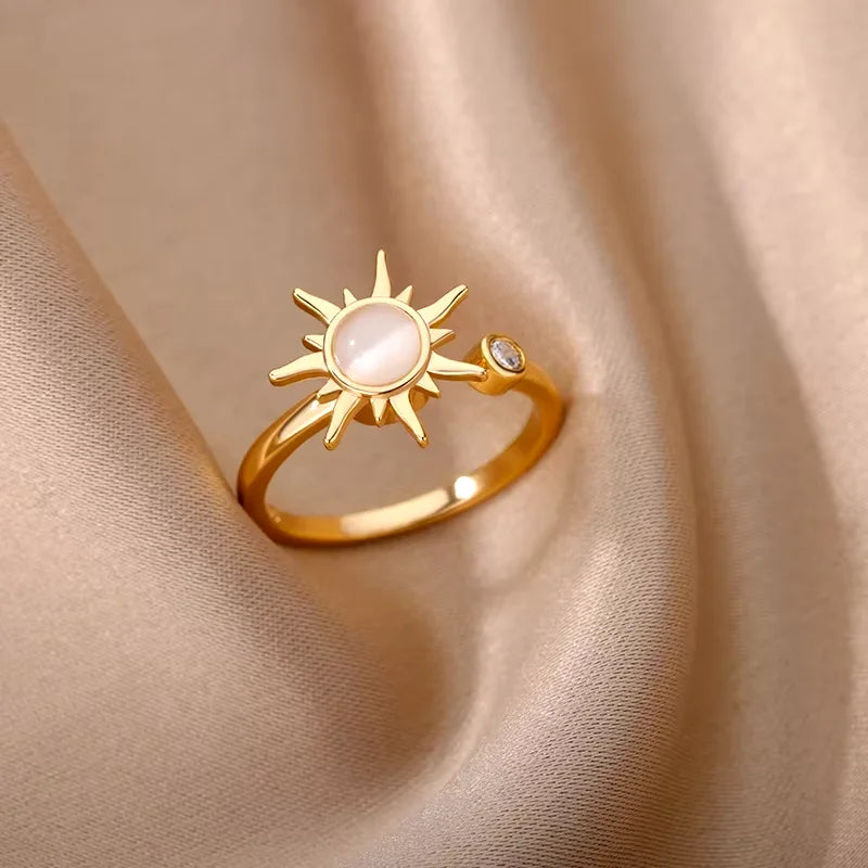 Sunflower Spinner Ring