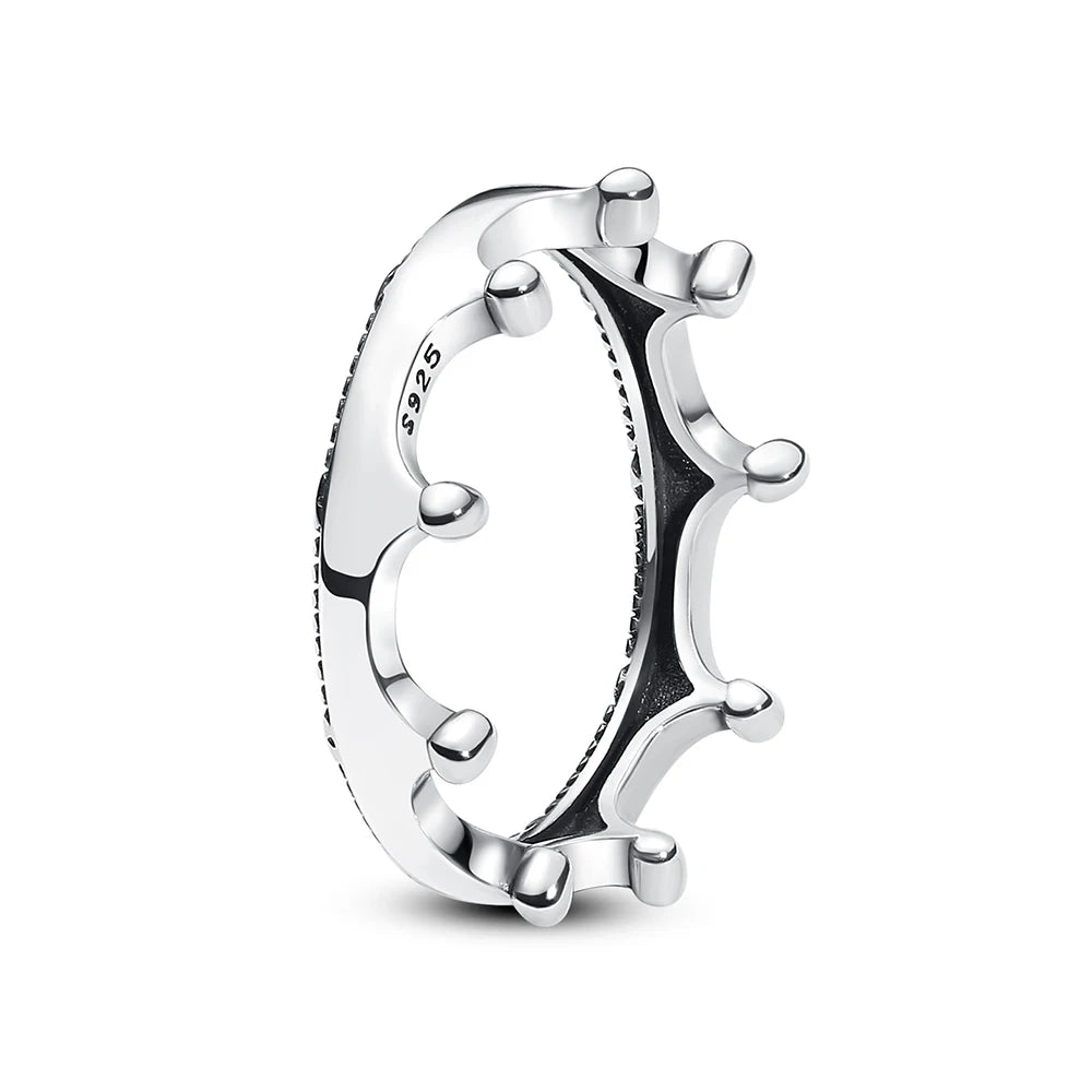 925 Sterling Silver Pavé Heart Ring