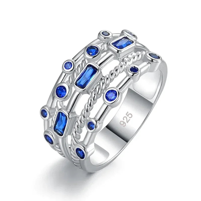 925 Sterling Silver Hollow Ring