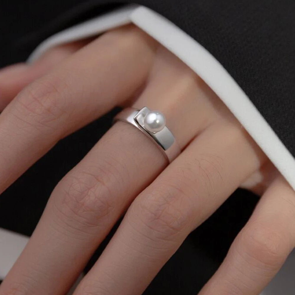 Sterling Silver Pearl Ring