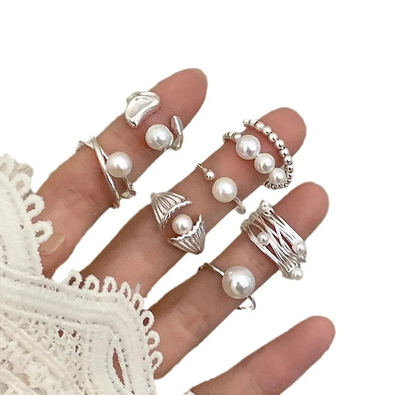 Sterling Silver Pearl Ring