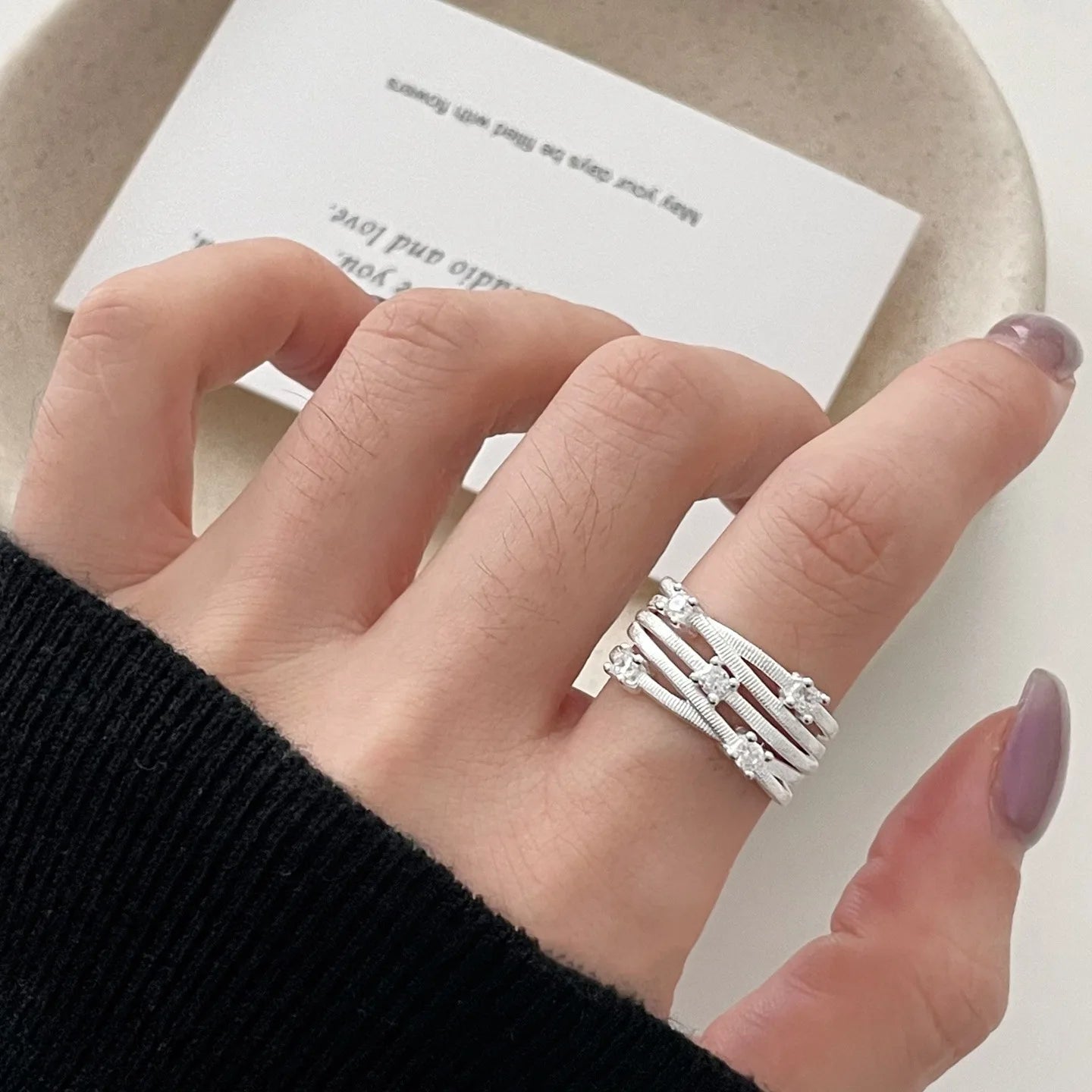Sterling Silver Pearl Ring