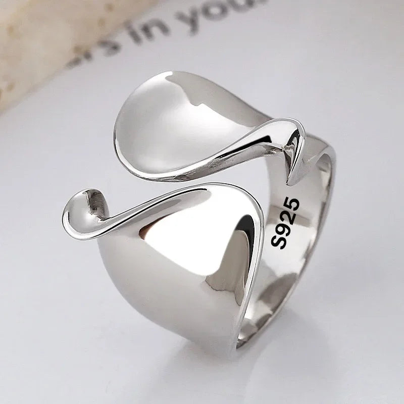 925 Sterling Silberring für Damen – Minimalistischer Offener Ring