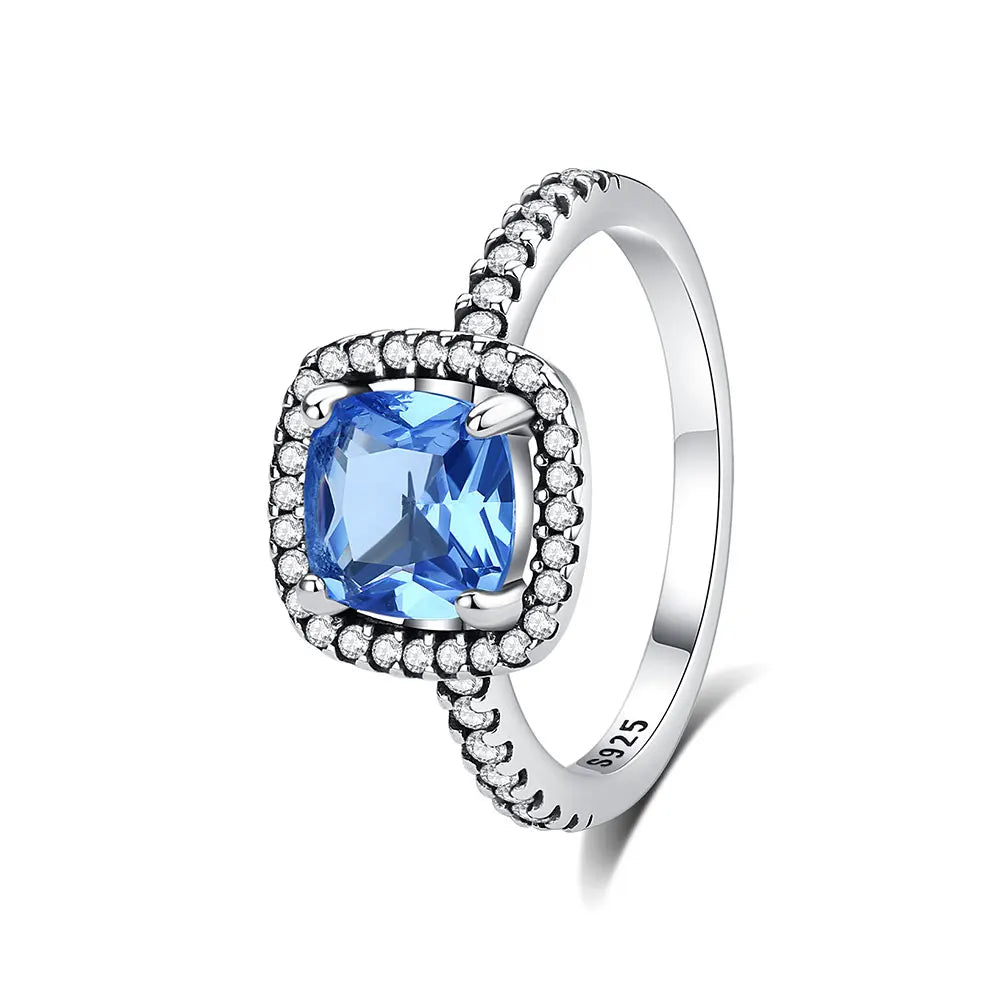 925 Sterling Silver Pavé Heart Ring