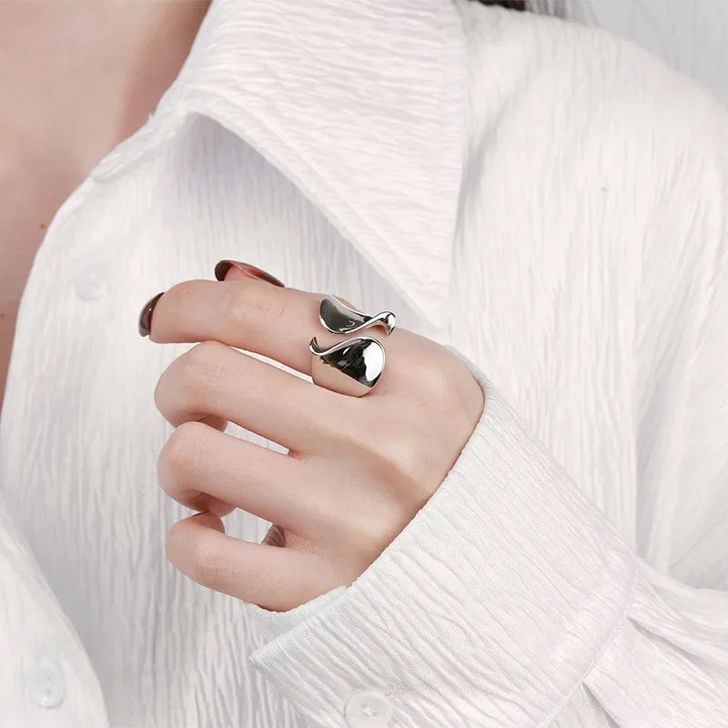 925 Sterling Silberring für Damen – Minimalistischer Offener Ring