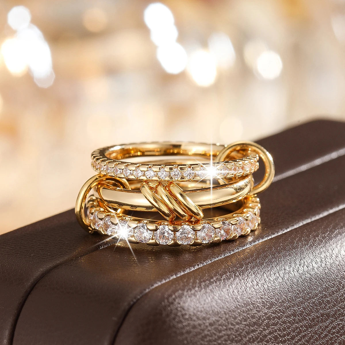 Dual Tone Stack Ring