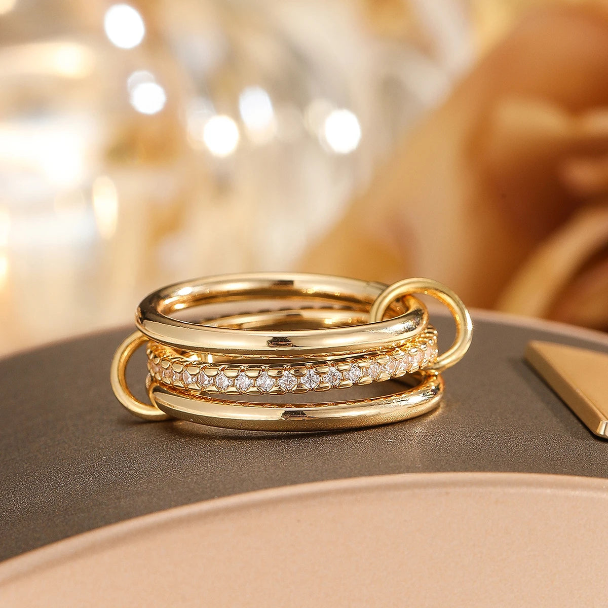 Dual Tone Stack Ring